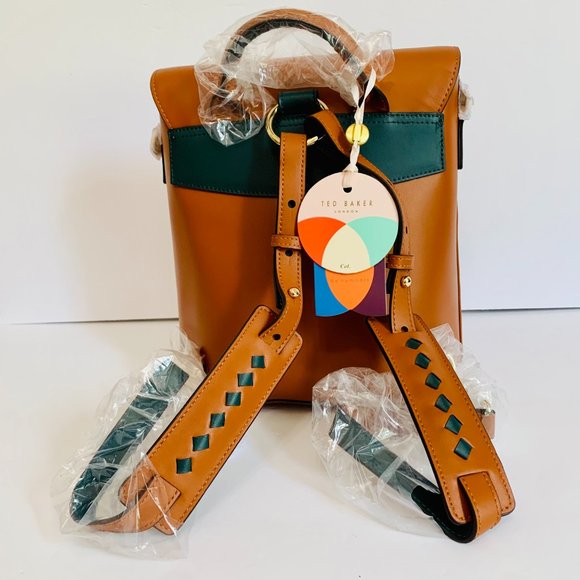 TED BAKER LONDON COLOR BY NUMBERS KEO LEATHER BACKPACK LIMITED EDITION RARE main image 4